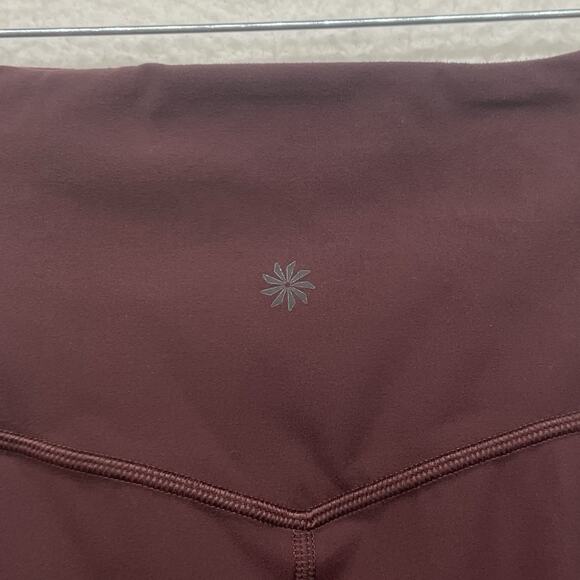 Athleta Inclination Moto Tight Womens Small Red Pockets Leggings Gym Workout - Picture 7 of 14